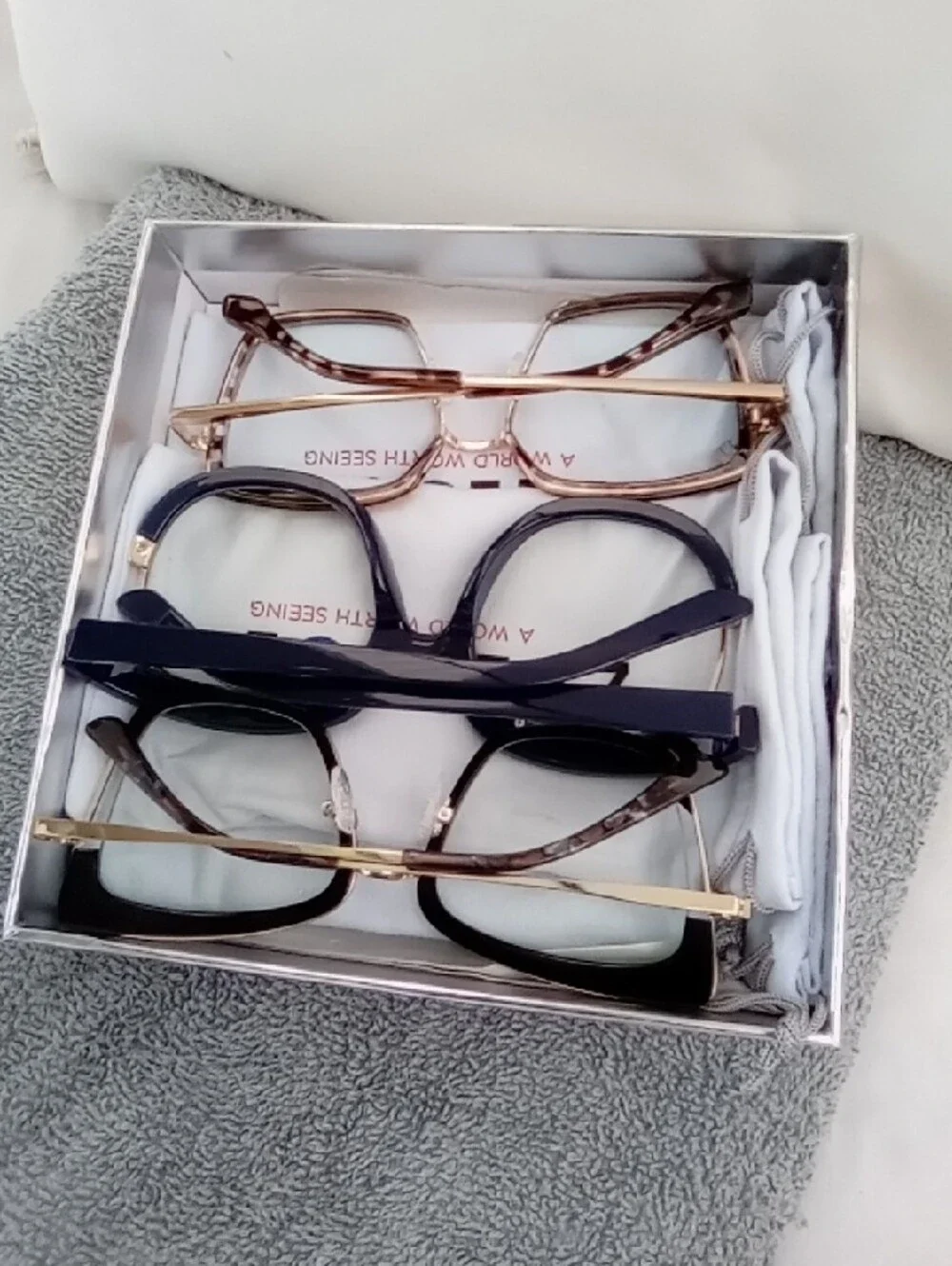 Women's Triple Pack Fashion Eyeglasses - Black & Tortoiseshell